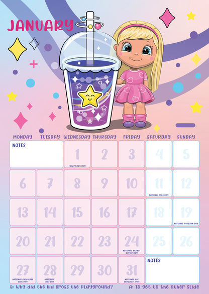 Children's 2025 Mini Me Calendar