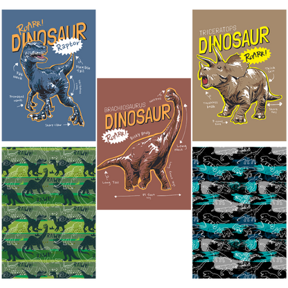 Dinosaurs Mini Poster Set