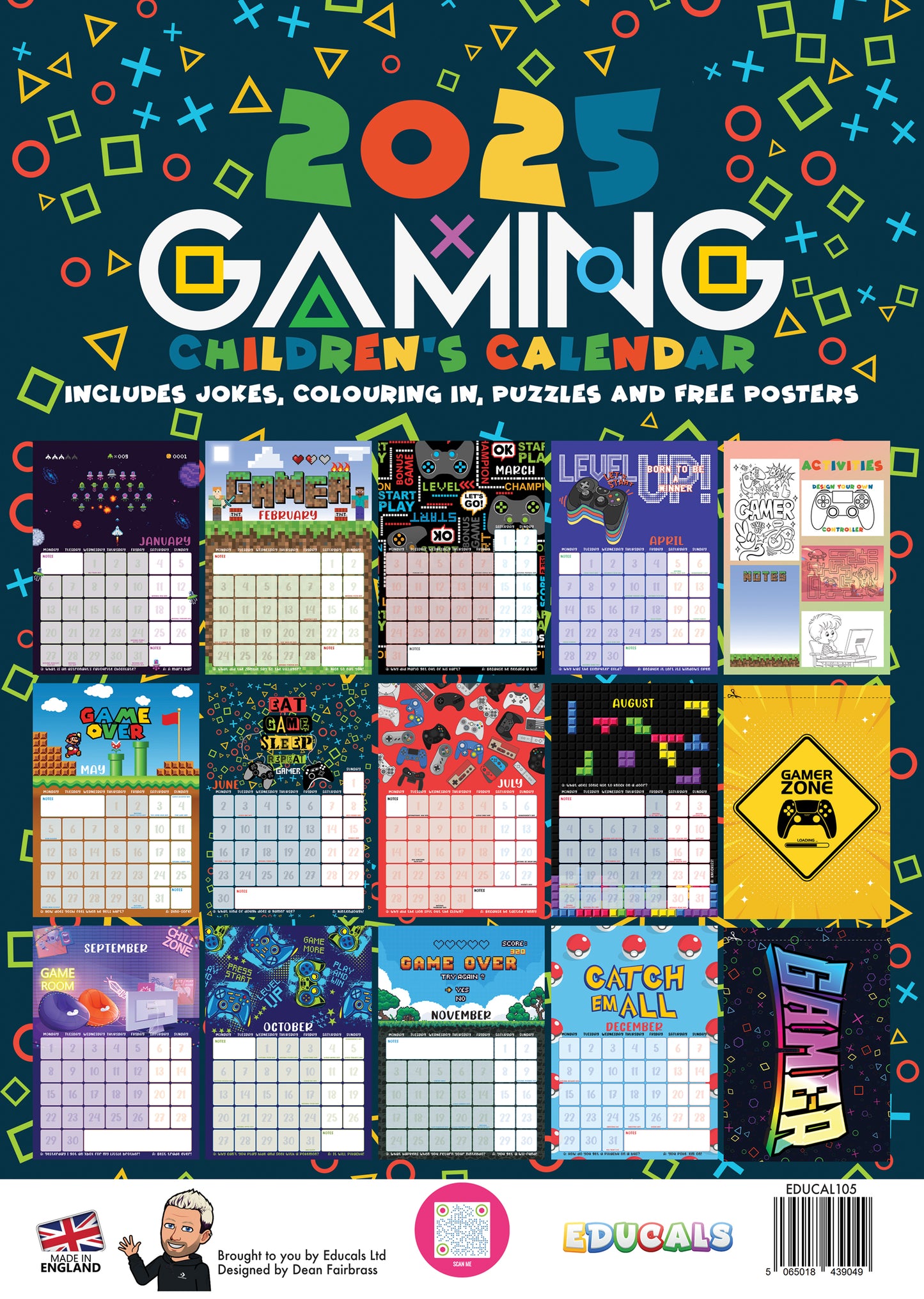 Children's 2025 Gaming Calendar