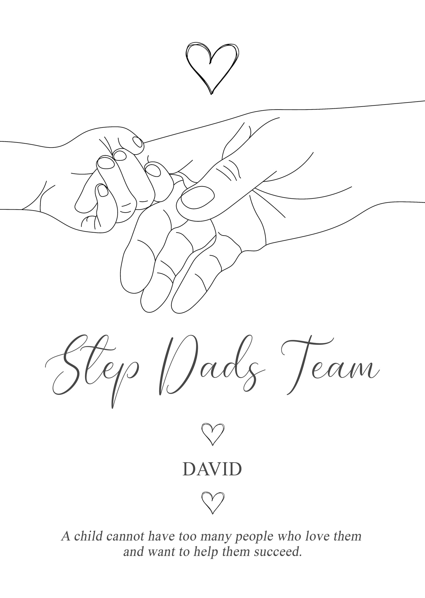 Holding On Personalised Print