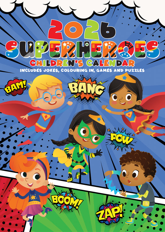 Children's 2026 Superheroes Calendar