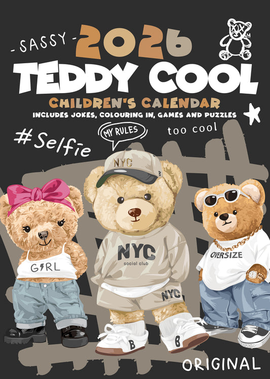 Children's 2026 Teddy Cool Calendar