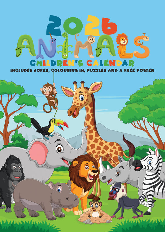 Children's 2026 Animals Calendar